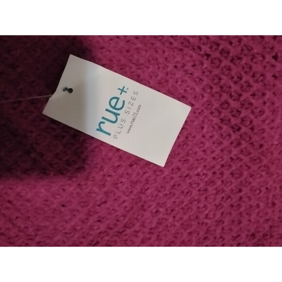 Rue + Sweater Womens plus size 4x pullover pink crewneck Rue21 NWT - Picture 2 of 5